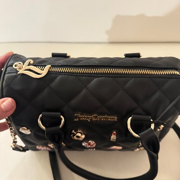 NWT JUICY COUTURE JUICY GIRL ONLY SATCHEL CROSSBODY BAG W WALLET BLACK - Picture 6 of 10